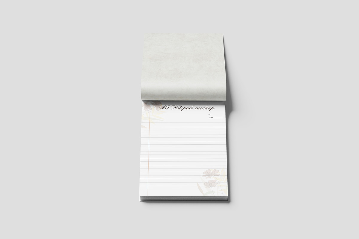 A6 NOTEPAD MOCKUP, a Print Template by NyakBiett (Photo 7 of 11)