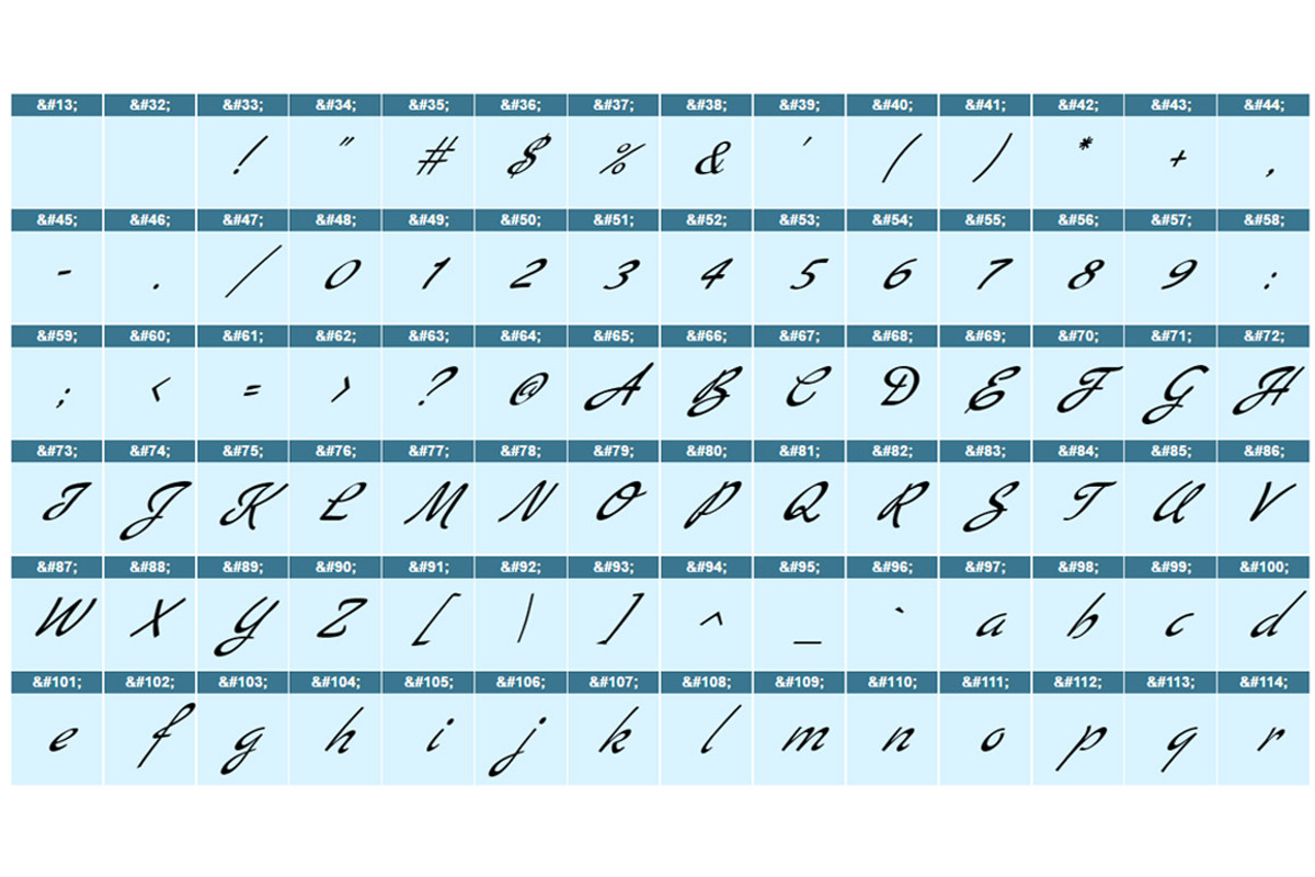 Written font family "Spring Time" preview 3