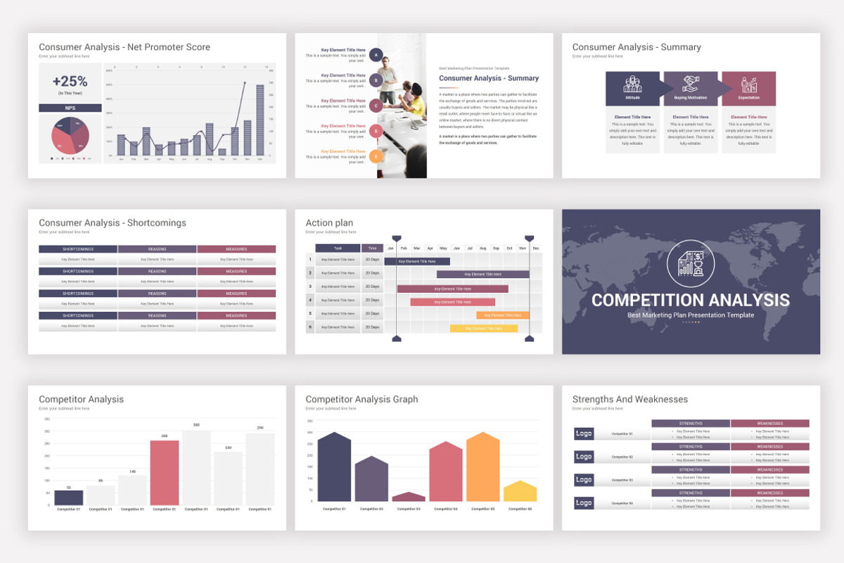 Comprehensive PowerPoint Bundle, a Presentation Template by SlideOne (Photo 12 of 81)