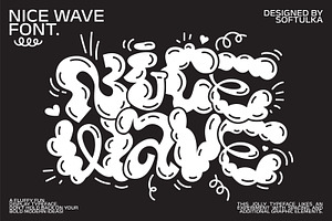 Nice Wave Font. Fun Display Typeface