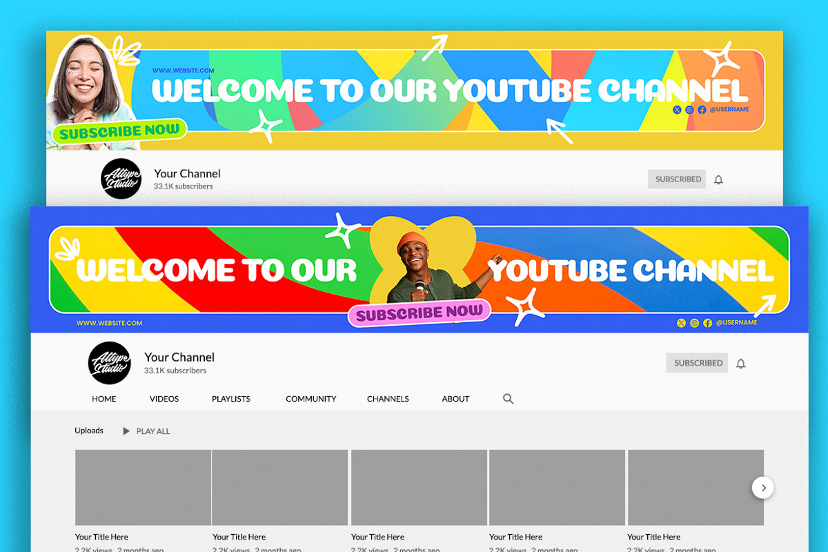 Child Education Youtube Thumbnail &, a Social Media Template by Attype (Photo 5 of 5)