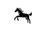 Modern Horse Vector Logo, a Branding & Logo Template by Vectorium Studio (Thumbnail 1 of 2)