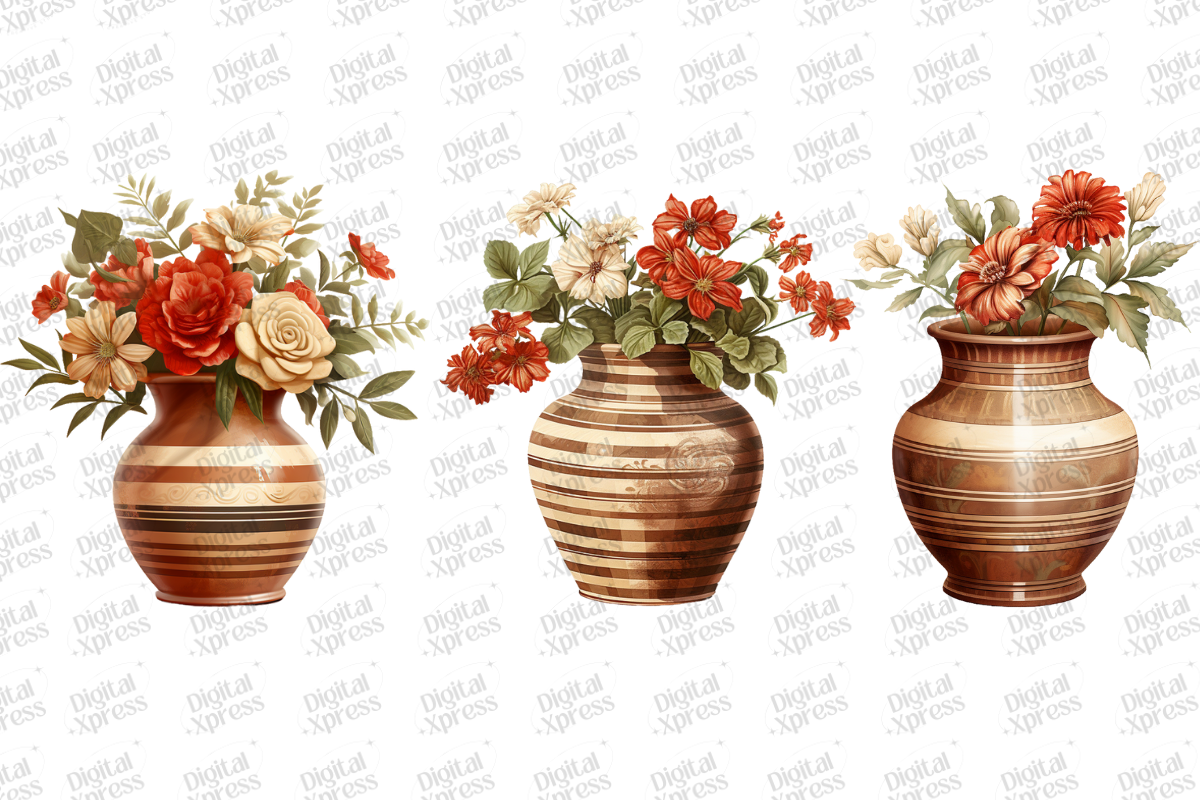 Pottery Vase Clipart, an Object Illustration by Digital Xpress (Photo 3 of 3)