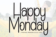 Happy Monday | Script Font, a Script Font by Scratchones (Thumbnail 1 of 8)