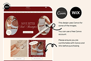Wix Website Template Burgundy Luxe, a Wix Template by The Pixel Palace (Thumbnail 2 of 10)