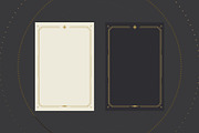 Vector Tarot Card Frame Templates, a Decorative Illustration by PsychocheArt (Thumbnail 9 of 9)