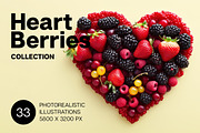 Heart Berries - 33 images, a Food & Drink Photo by Handmadefont (Thumbnail 1 of 9)