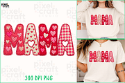 Retro Patchwork MAMA PNG, a Seasonal Illustration by Ink Gallery (Thumbnail 2 of 7)