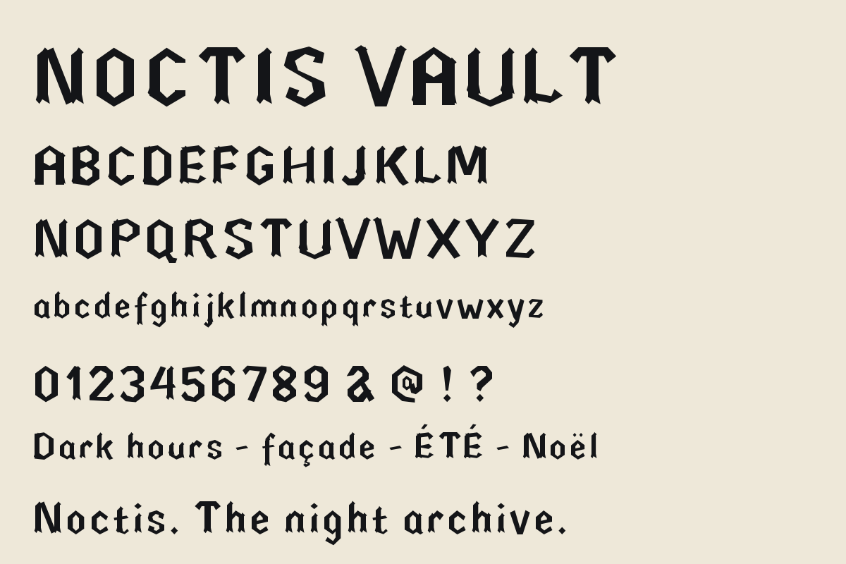 Noctis Vault — Modern Blackletter, a Blackletter Font by Colorsfav (Photo 11 of 11)
