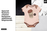 Baby Growsuit/Onesie Mock-up, a Product Mockup by Mocca Mockups Store (Thumbnail 9 of 10)