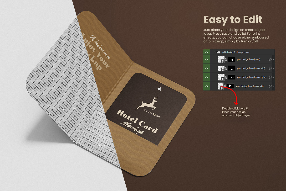 Hotel Room Card PSD Mockup Set, a Books & Magazine Mockup by Remnand Studio (Photo 3 of 10)