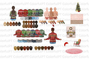 Christmas family clipart, a Person Illustration by ColorfulPT (Thumbnail 3 of 6)