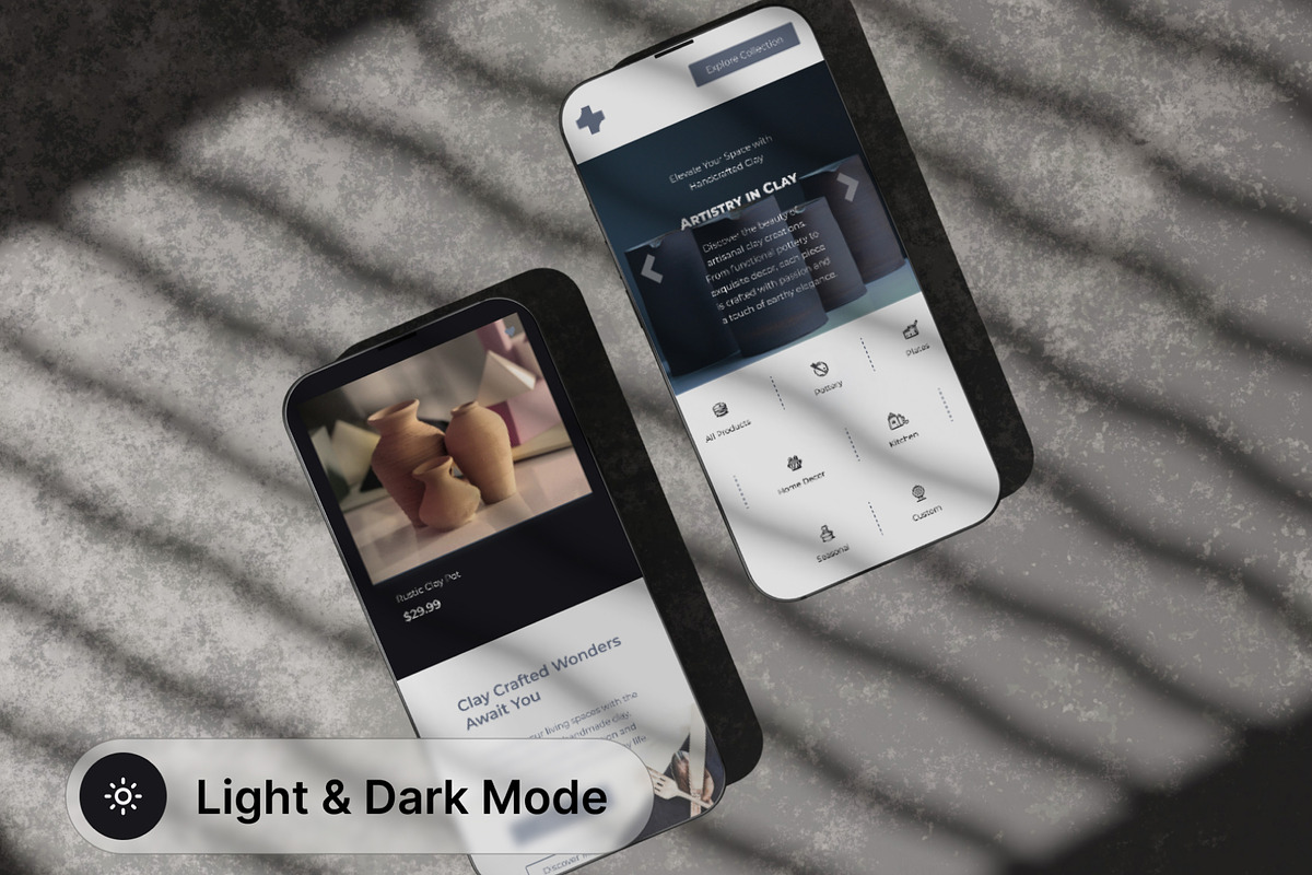 Bentuk - Handmade Crafts UI Kit, an UI Kit Template by hiddemaru (Photo 5 of 8)