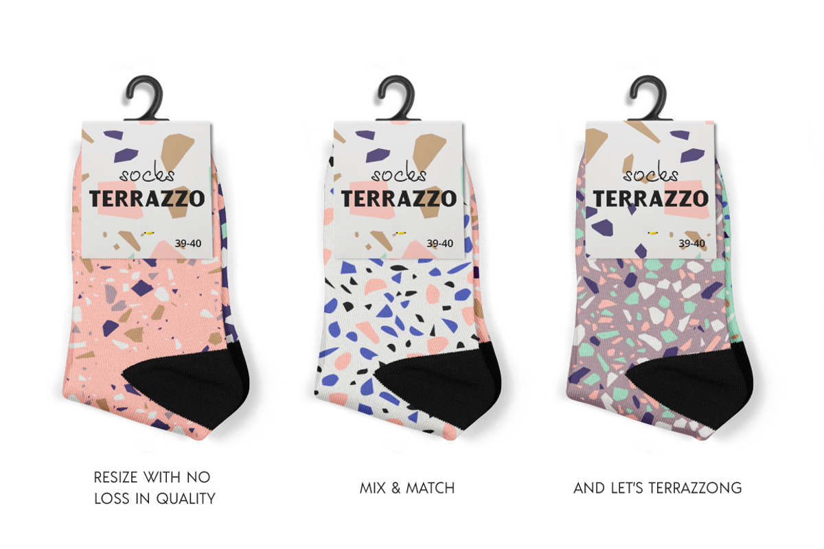 Terrazzo Seamless Patterns, a Pattern Graphic by Pulpixel Design (Photo 6 of 14)