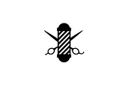 Minimalist Barber Shop Logo, a Branding & Logo Template by Luxury Logos (Thumbnail 3 of 4)