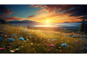 shining grass and sun ai generated, a Background Photo by pikepicture