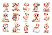 Whimsical Beach Flamingo PNG, a Seasonal Illustration by Nicolle's Colorful Art (Thumbnail 4 of 5)