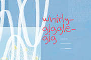 Whirlygigglegig Handwritten Font, a Handwritten Font by Perplexitics (Thumbnail 1 of 7)