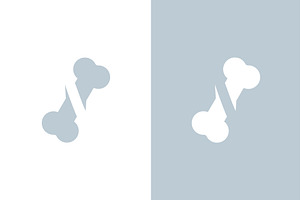 Healthy bone logo. Human bone, an Illustration by GraphiShop