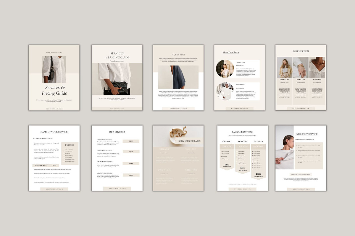 Client Services Experience Bundle, a Brochure Template by Deepa Template Studio (Photo 12 of 20)