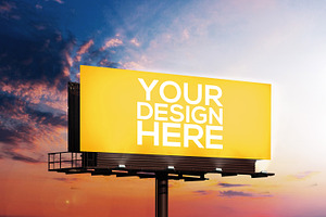 Realistic Billboard Mockup