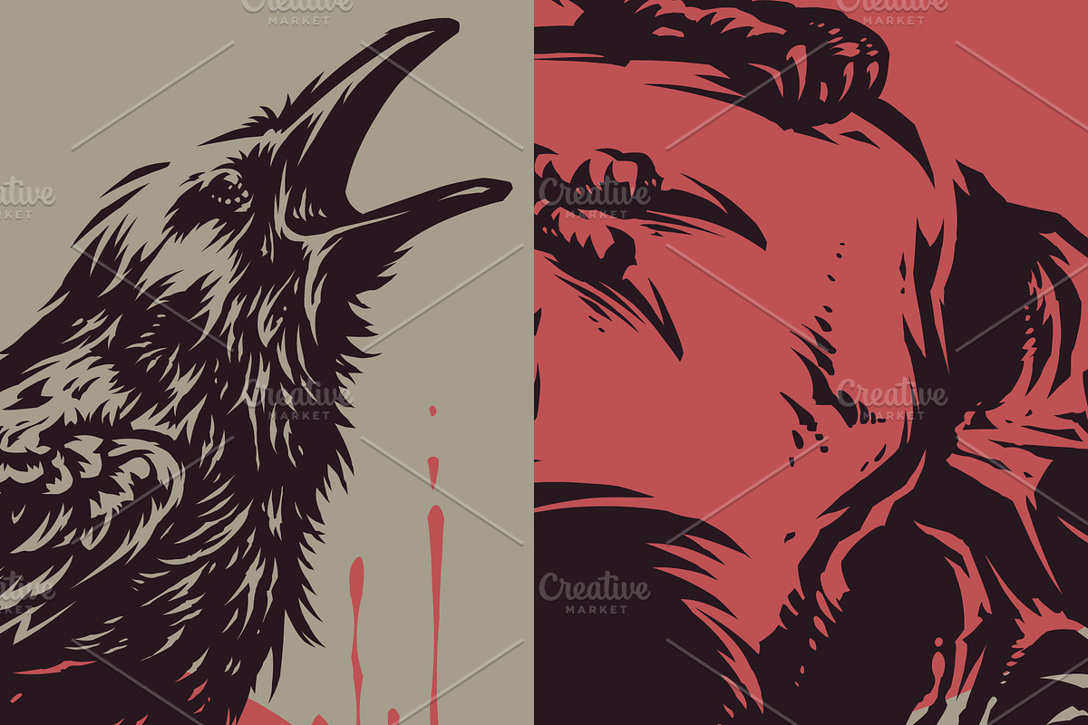 Raven, an Animal Illustration by daver2002ua (Photo 2 of 2)