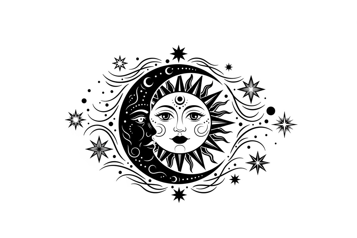 Sun Moon Celestial Mandala Bundle, an Illustration by Gaye Art (Photo 17 of 31)