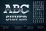 3D chrome vector alphabet, an Object Graphic by popskraft (Thumbnail 10 of 10)
