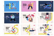 Startups flat vector illustrations, a Templates & Theme by Grivina's shop (Thumbnail 39 of 45)