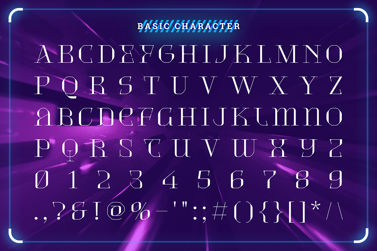 Quicknity - Futuristic Display, a Serif Font by Mokatype Studio (Photo 8 of 10)