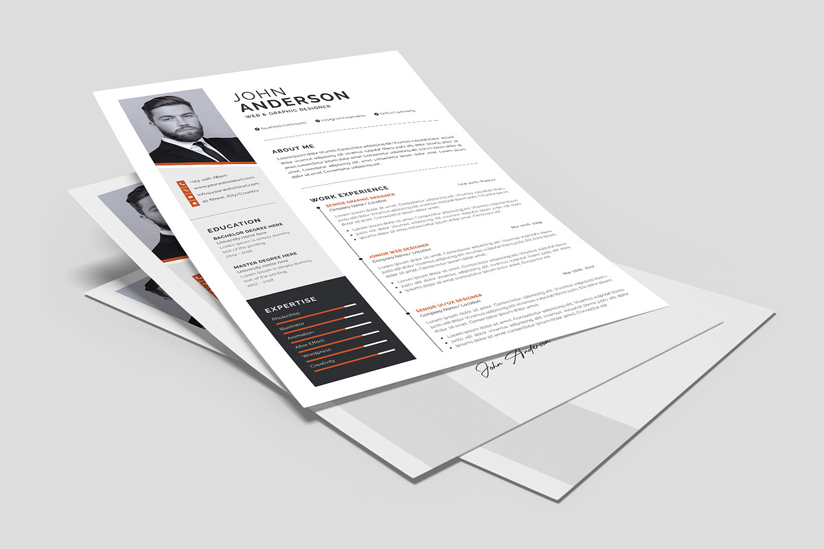 Resume / CV Template, a Resume Template by Abdul Studio (Photo 4 of 5)