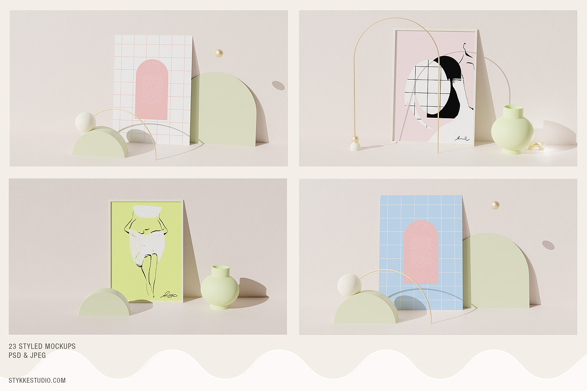 CLOUDY - Contemporary Modern Mockup, a Product Mockup by Stykke Studio (Photo 6 of 17)