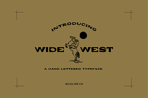 Wide West | A Hand Lettered Typeface