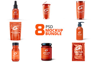 8 Psd Mockup Bundle