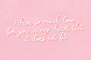 Big love | Hand-lettered font, a Handwritten Font by JuliaVolkova (Thumbnail 5 of 8)