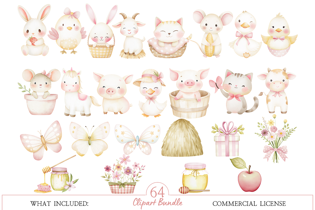 Rustic Spring Farm Life PNG Set, an Illustration by MockupWizard (Photo 3 of 6)