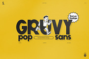 Gruvy Pop Sans, a Sans Serif Font by Sundaylab (Thumbnail 1 of 11)