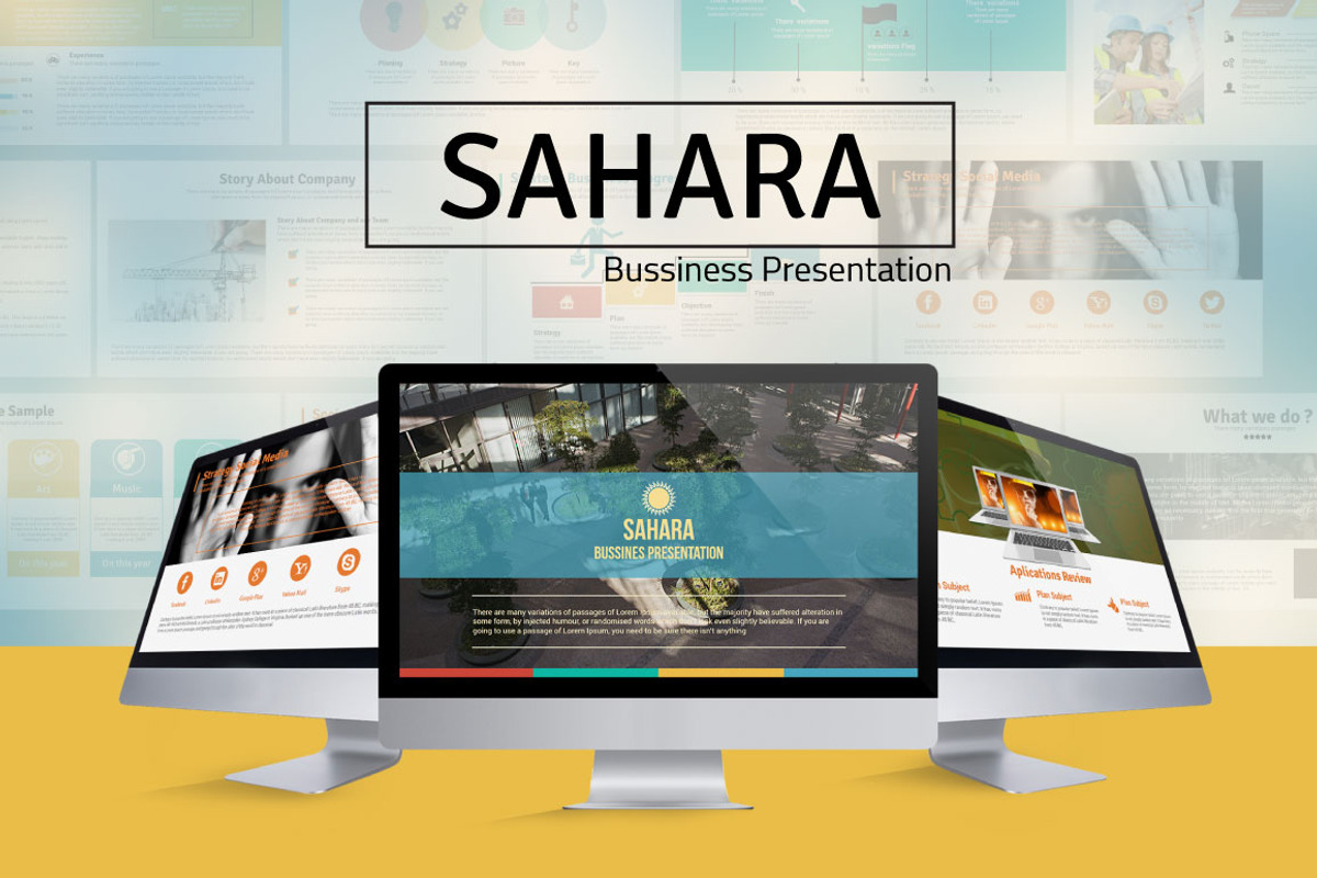 Sahara Bussiness Presentation, a Presentation Template by Orlin (Photo 2 of 7)