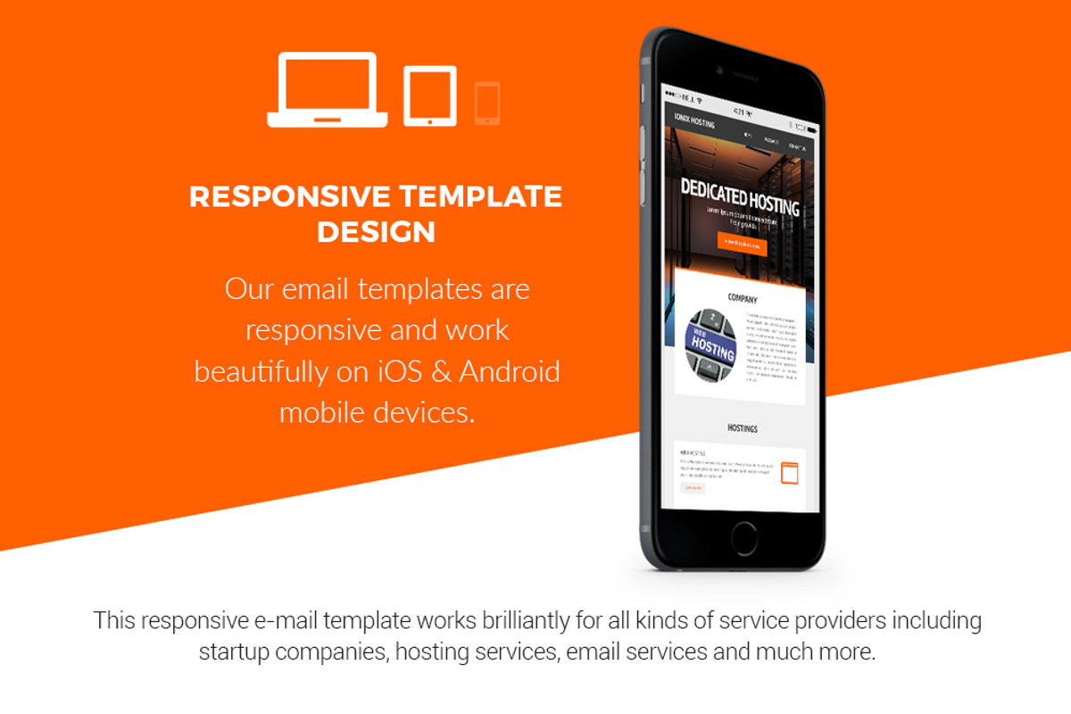 Ionix Hosting – Newsletter Template, an Email Template by ZippyPixels (Photo 2 of 4)
