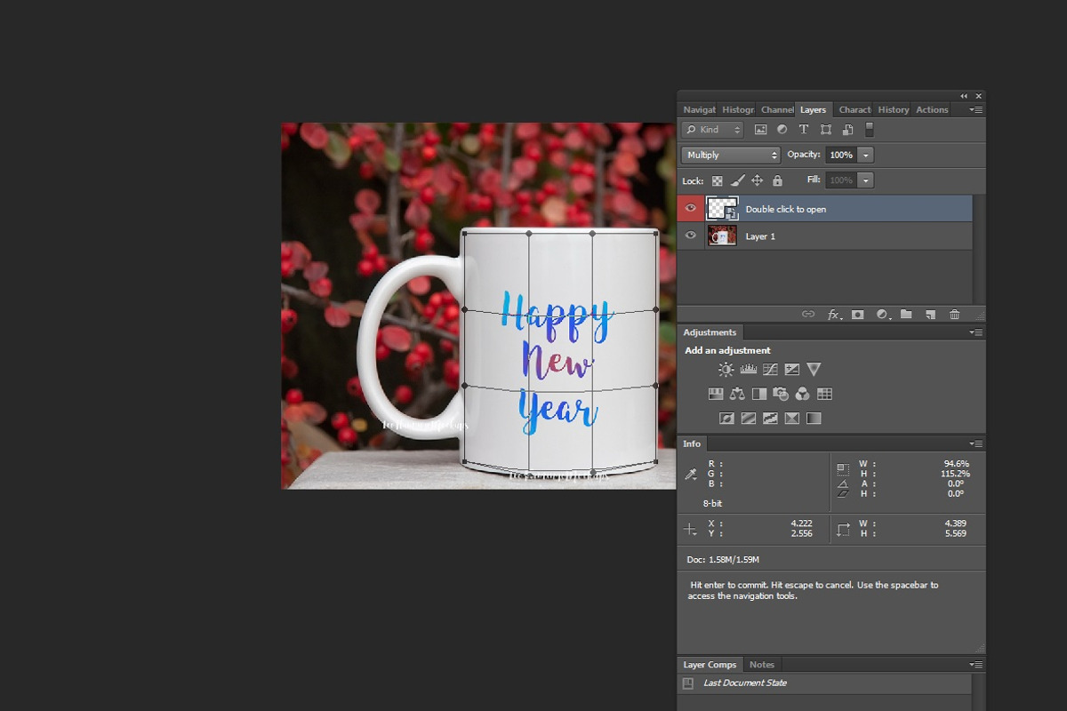 White coffee mug xmas mockup winter, a Cups & Container Mockup by Leo Flo Mockups (Photo 2 of 3)