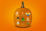 Spooky & Cute Candy Corn Clip Art, a Graphic by CherithDrawsThings (Thumbnail 7 of 7)