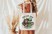 Funny Bigfoot and Alien, an Illustration by Craft Nest (Thumbnail 4 of 6)