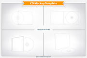 CD Mockup Template, a Books & Magazine Mockup by Plus Media (Thumbnail 3 of 3)