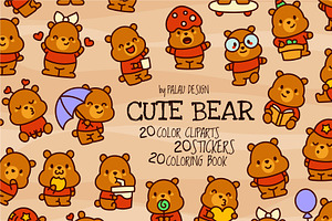 Teddy Bear Characters, an Animal Illustration by Palau