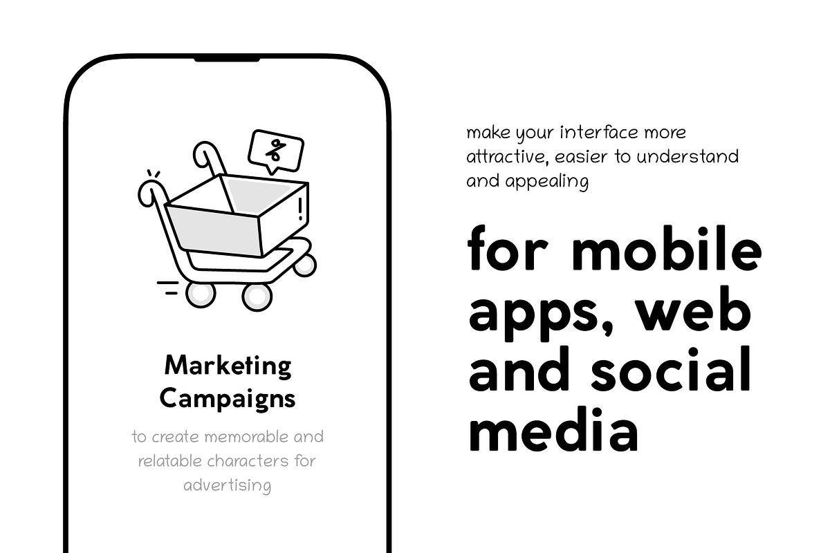 Shopping Doodle Icons, an Outline Icon by Vectors Market (Photo 6 of 10)