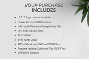 Word and Google Docs Resume Template, a Resume Template by ResumeFabs (Thumbnail 7 of 8)