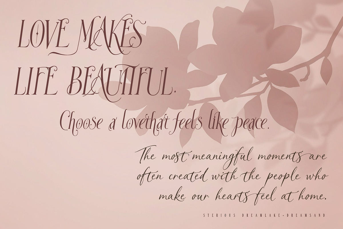 Sterious Dream - Timeless font Trio, a Handwritten Font by HypeWorksCo (Photo 26 of 42)