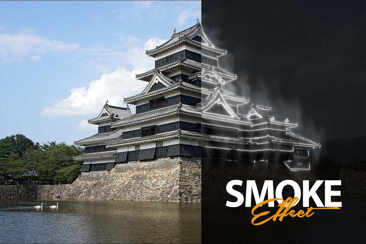 Smoke Effect Photoshop Action, an Action Add-On by yantodesign (Photo 3 of 11)