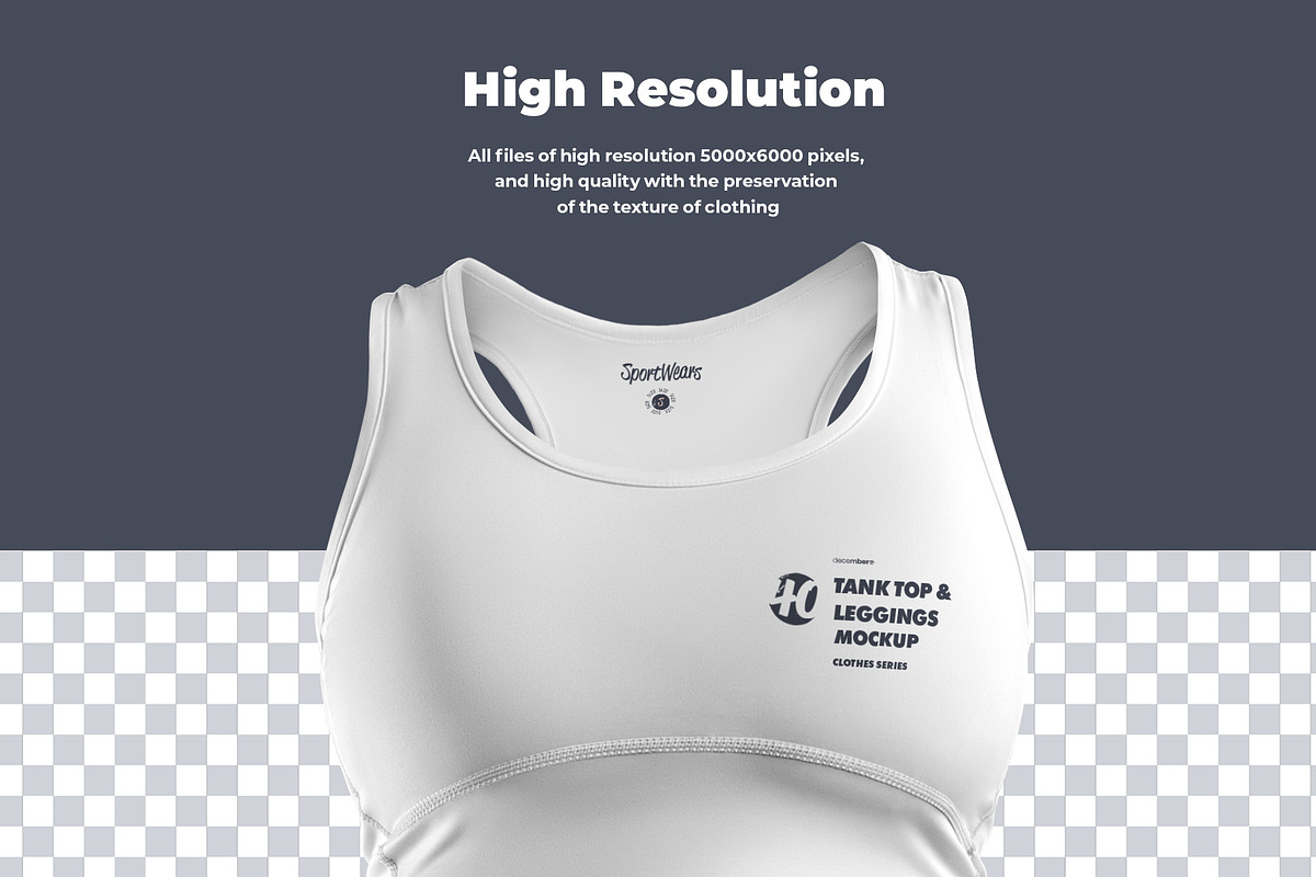 6 Mockups Tank Top and Leggings, a Shirt Mockup by Grow Design Craft Studio (Photo 6 of 6)