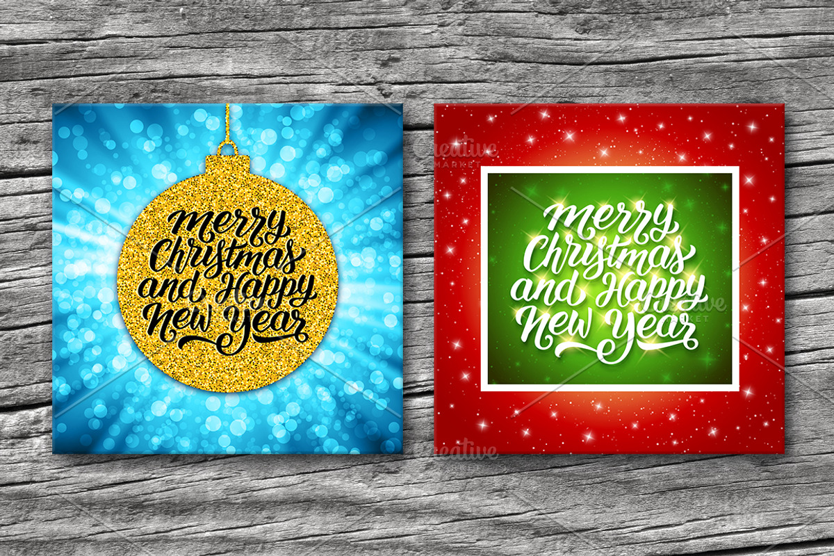 Merry Christmas and Happy New Year, a Decorative Illustration by yurlick (Photo 3 of 6)